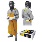 Toparc 045217 Professional Welding Apron Leather Flame-Resistant