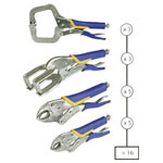 Toparc 050266 Gripper Set 16 pieces Non-slip Rubberised Handles