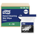 Tork 190692 Cleaning Tissue 1-Ply Wet Hand Wipes Easy Refill 232 Pieces