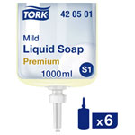 Tork 420501 Mild Liquid Soap 6 Pieces pH-Balanced 1000 Washes Recyclable