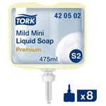 Tork 420502 Mild Mini Liquid Soap 475ml Allergy-Free 8 Pack