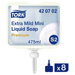 Tork 420702 Extra Mild Liquid Soap 475ml 8 Pieces Fragrance-Free Sensitive