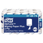 Tork 473474 Reflex Cleaning Tissue 2-Ply Hygienic Absorbent