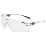 Univet 506U-03-00 506UP Safety Glasses Anti-fog UV White/Green