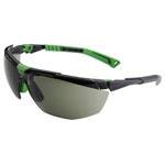 Univet 5X1-03-05 5X1 Safety Glasses Anti-Fog UV Protection Black/Green