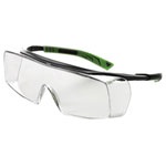 Univet 5X7-03-11 Safety Glasses Anti-Fog UV Grey EN166 Dark Green
