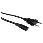 Value 19.99.2096 Mains Cable Black 1.80m For Notebooks & Appliances