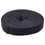 Value 25.99.5250 Hook-and-Loop Tape 25 m x 10 mm Black Cut-to-Size