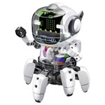 Velleman KSR20 Tobbie II Assembly Kit: Interactive 6-Legged Robot with IR Sensor