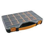 Velleman OMR13 Assortment Box 18 Compartments Transparent Lid Secure Locks