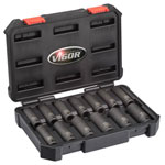 Vigor V5550L Kraft Bit Set 13-Piece Hex 1/2 Phosphated Machine Use