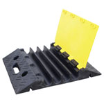 VISO CP402 Cable Bridge 4 Channels Black/Yellow 500mm 1 piece