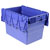 VISO DSW 5541 Storage Box 600x416x400mm Blue Hinged Lid Robust Housing