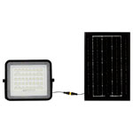 V-TAC 7821 VT-40W LED Floodlight Cool White Solar Panel Black