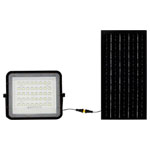 V-TAC 7823 V-TAC VT-80W LED Floodlight Solar Panel 10W Cool White Black