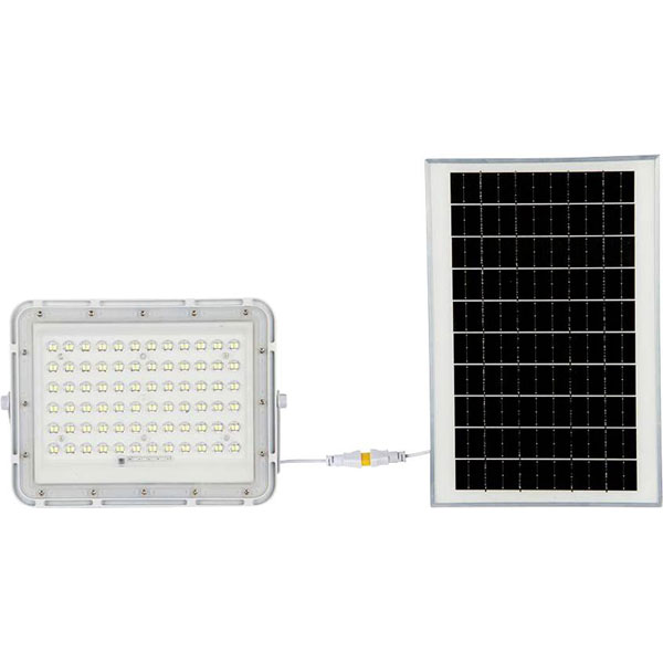 V-TAC 7843 VT-120W LED Floodlight Cool White Solar Panel 15W