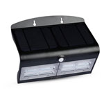 V-TAC 8279 VT-767-7-B Solar Wall Light Motion Detector 7W Black