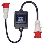 Walther Werke 64Z0102 16A 5-Pin CEE Adapter, Durable Solid Rubber