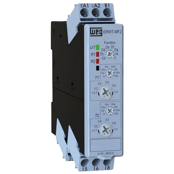 WEG 12074471 ERWT-MF2 Multifunction Timer 24-240V AC/DC 2S/2NC
