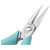 Weller Erem 2411P ESD Needle Nose Pliers, Semi-circle, Tool Steel