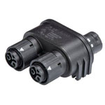 Wieland 46.030.1253.1 RST® MINI Bullet Connector Splitter 2+PE Pins