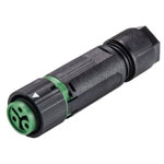 Wieland 46.031.4555.7 RST® MINI Bullet Connector 2+PE Pins Straight