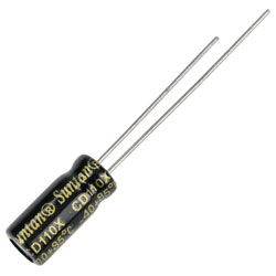 Suntan TS13DE1E220MSB030R 22uF 25V +/-20% 5*11mm P:2mm Radial Alum Elec Cap