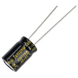 Suntan TS13DE1C221MSB040R 220uF 16V +/-20% 8*12mm P:3.5mm Radial Alum Elec Cap