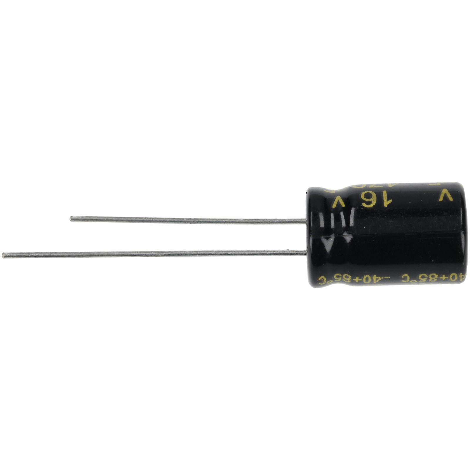 10 Condensatori Elettrolitici 470uF 16V 105°C 6x12mm Radiali - Lotto G433