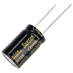 Suntan TS13DE1C472MSB0C0R 4700uF 16V +/-20% 16*25mm P:7.5mm Radial Alum Elec Cap