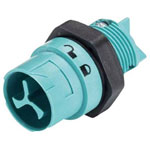 Wieland 46.032.5051.6 RST® MINI Bullet Connector 2-Pin Plug Blue