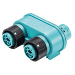 Wieland 46.050.1253.6 RST® MINI Bullet Connector Splitter 4+PE Pins