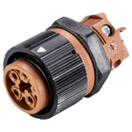 Wieland 46.051.5050.4 RST® MINI Bullet Connector 5-Pin Socket Built-In