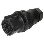 Wieland 99.449.6046.6 RST CLASSIC Receptacle 230V 3-Pin 250V/20A Black