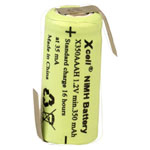 XCell X1/2AAAH-350-LFZ Battery 1/2 AAA NiMH 350 mAh Z Tab Rechargeable