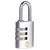 YALE Y151B/30/125/1 Padlock 30mm Silver Combination Secure Lock