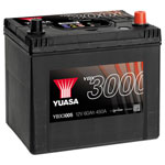 Yuasa YBX3005 SMF Car Battery 60Ah T1 Pin 1 piece