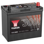 Yuasa YBX3053 Car Battery 45Ah T1/T3 Pin 1 piece