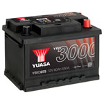 Yuasa YBX3075 Car Battery 60Ah SMF T1 Pin Type 1 piece