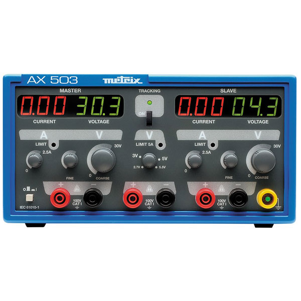 Chauvin Arnoux AX0503A Power Supply, Triple, 2x 30V/2.5A, 1x 2.7, ...