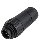 Amphenol C016 Bullet Connector Plug Straight 6+PE Pins Industrial Use