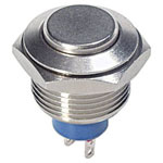 APEM 9633AX1146 Tamper-Proof Pushbutton 250V AC 0.3A Ø16mm Metal