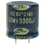 Samwha HC1H338M25025HA 3300uf 50V 85deg Hc Snap-in Capacitor