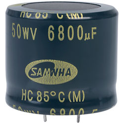 Samwha HC1H688M35030HA 6800uf 50V 85deg Hc Snap-in Capacitor