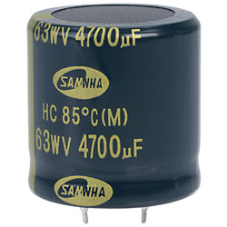 Samwha HC1J478M30030HA 4700uf 63V 85deg Hc Snap-in Capacitor