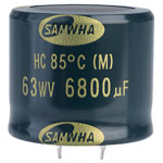 Samwha HC1J688M35030HA 6800uf 63V 85deg Hc Snap-in Capacitor