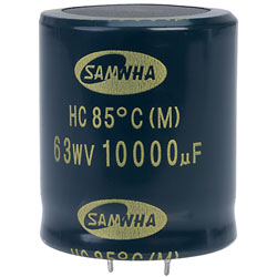 Samwha HC1J109M35040HA 10000uf 63V 85deg Hc Snap-in Capacitor