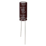 EKXJ401ELL220MJ25S NCC 22uF 400V 105°c Miniature Long Life Radial Electrolytic