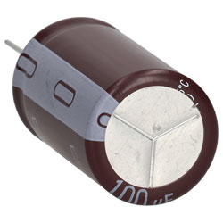 Condensatore Elettrolitico Elite PJ2W101MNN1840 - 100uF 450V 18x40mm - Lunga Vita
