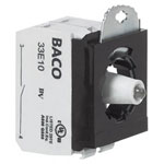 BACO BA333EAGL11 Contact LED Green 24V Momentary + Adapter 1 piece.